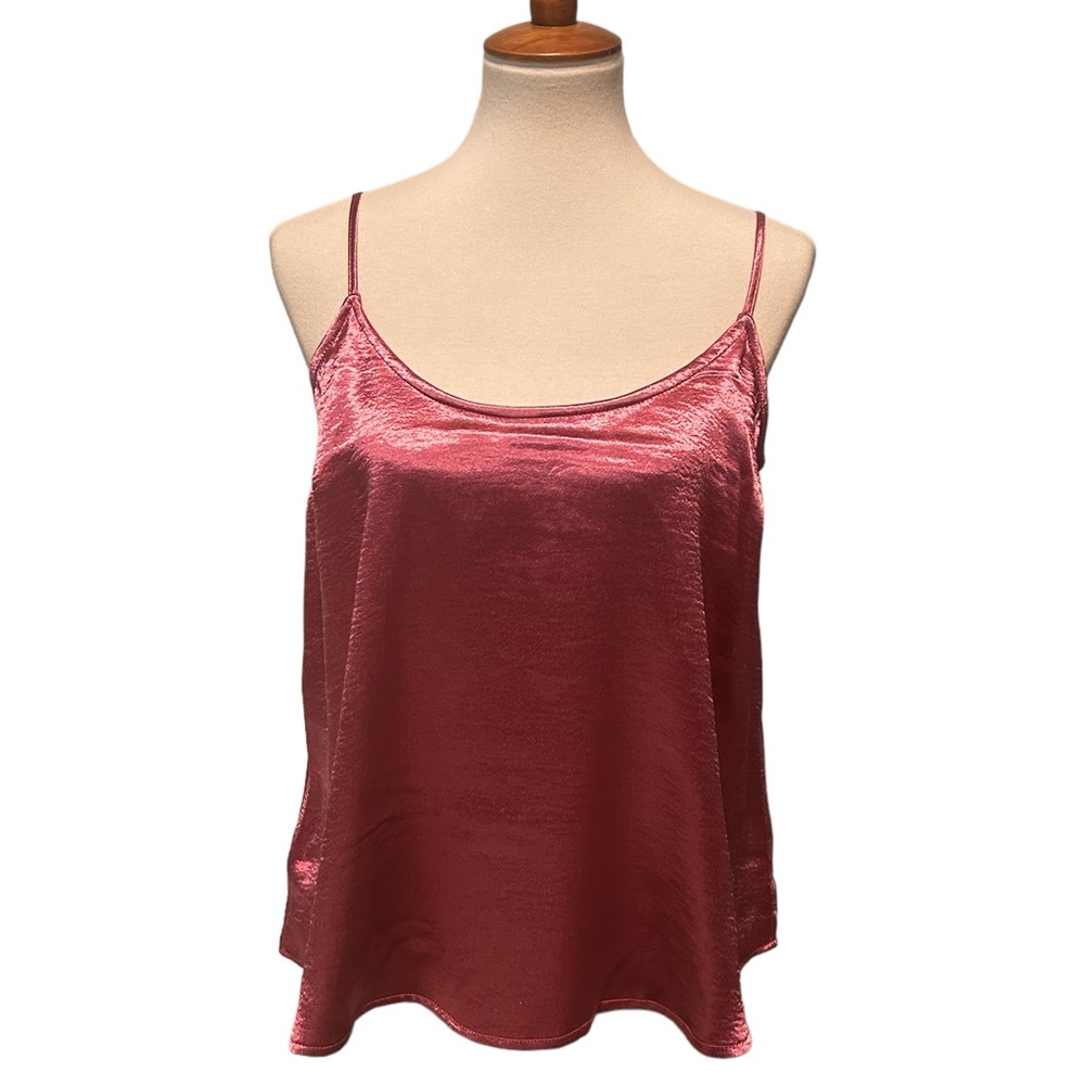 Pink Satin Tank